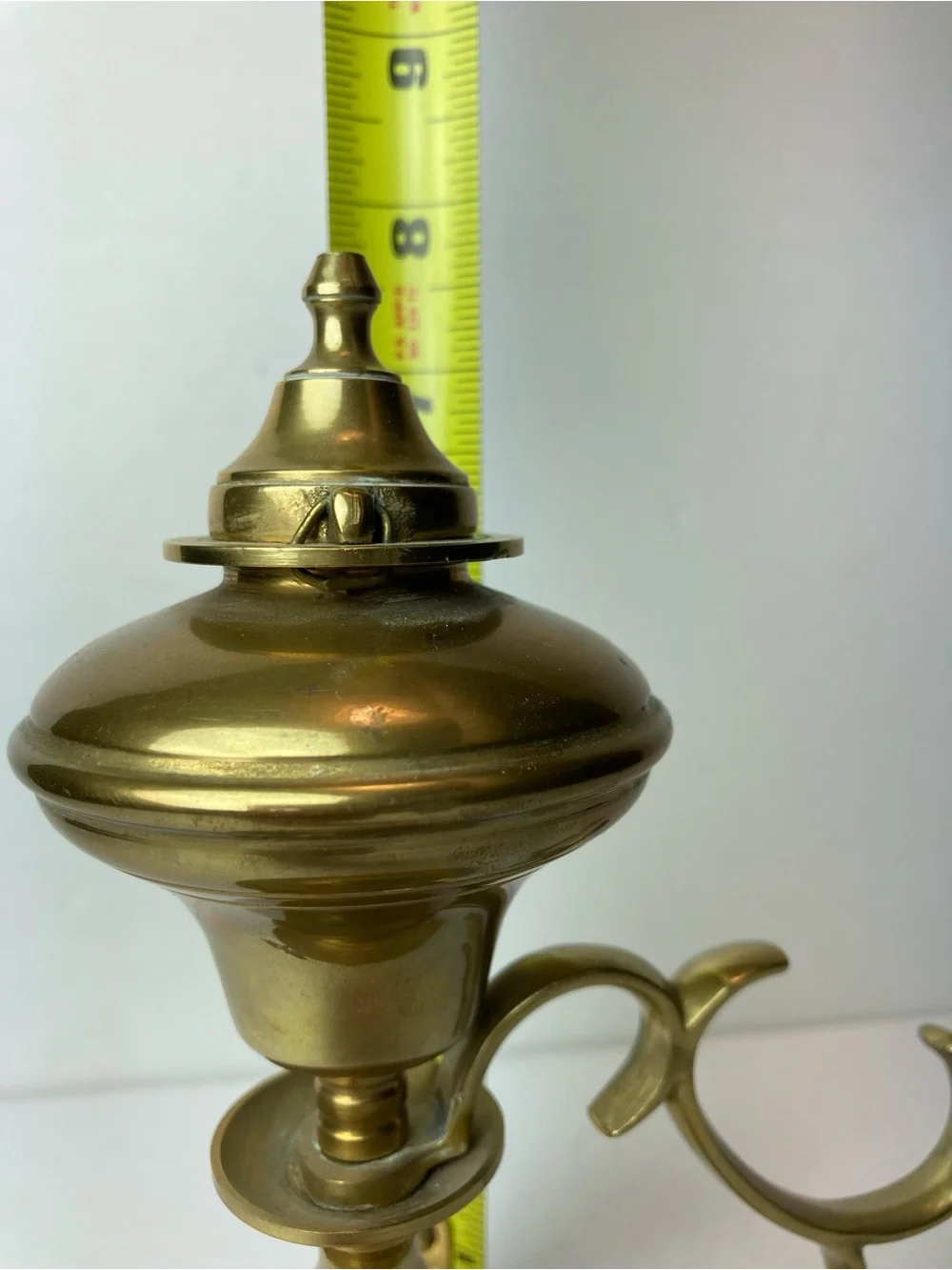 Antique Vintage Brass Whale Oil Lamp Lantern
